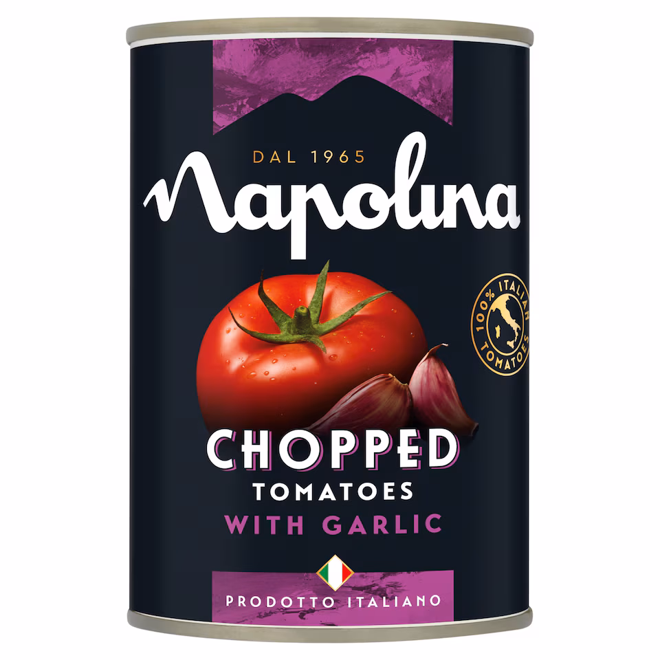 Napolina Chopped Tomatoes With Garlic 400G