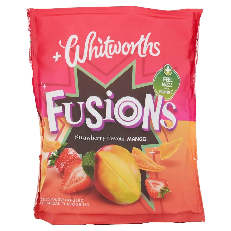 Whitworths Fusions Strawberry Mango 75G