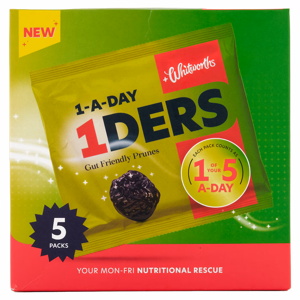 Whitworths 1-Ders Prunes 5x30g Multipack