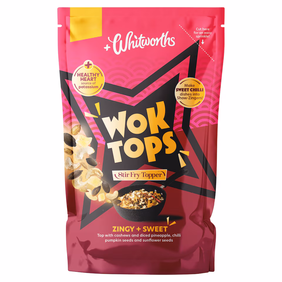 Whitworths Wok Tops Zingy + Sweet Topper 100G