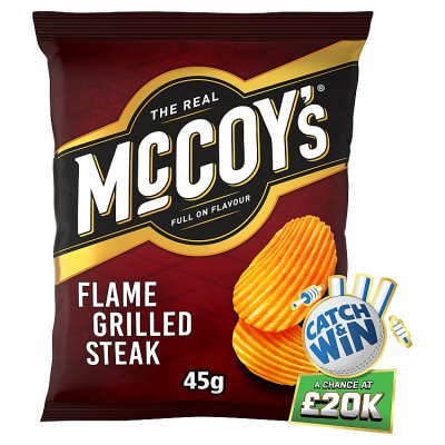 McCoy's Ridge Cut Flame Grilled Steak Crisps