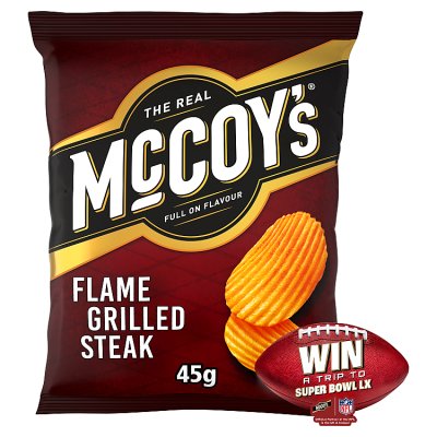 McCoy's Ridge Cut Flame Grilled Steak Crisps