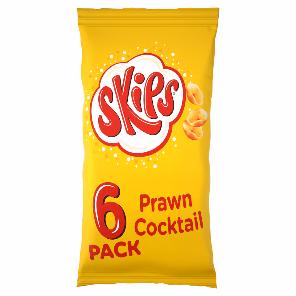 Skips Prawn Cocktail Multipack Crisps 6x13.1g