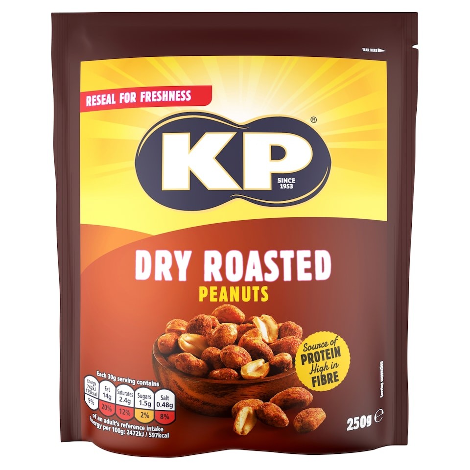 Kp Dry Roasted Peanuts 250G