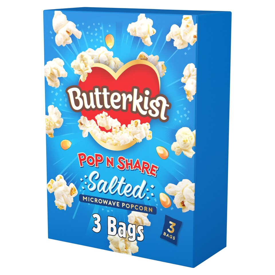 Butterkist Microwave Salted Popcorn 3X60g