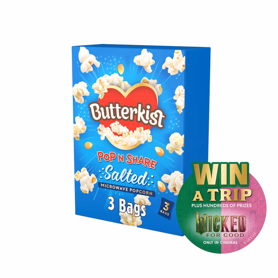 Butterkist Microwave Salted Popcorn 3X60g