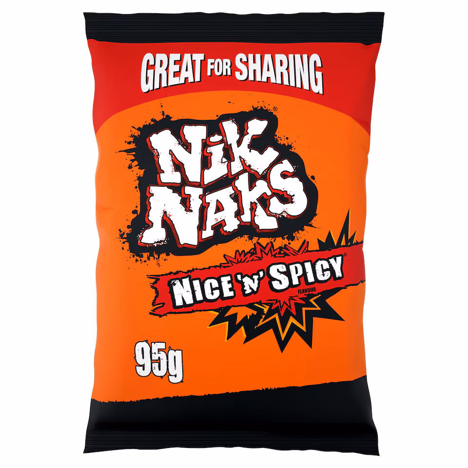 Nik Naks Nice 'N' Spicy Sharing Crisps 95g