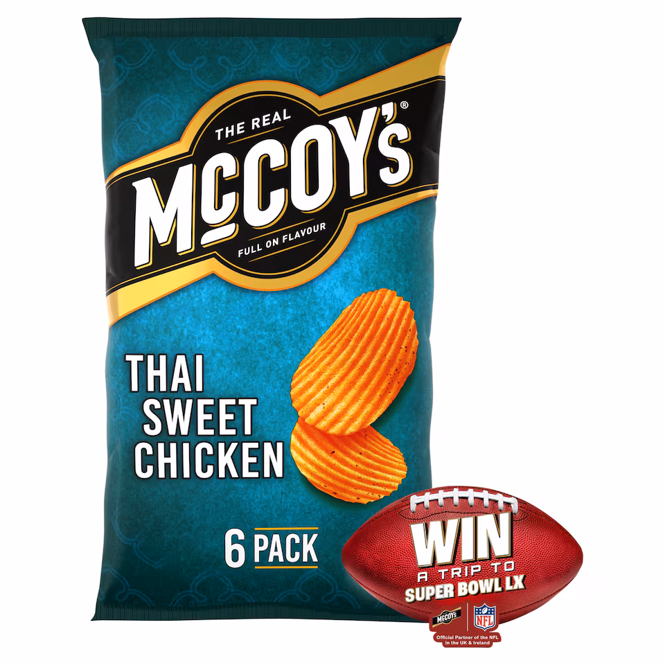 McCoy's Thai Sweet Chicken Multipack Crisps 6x25g