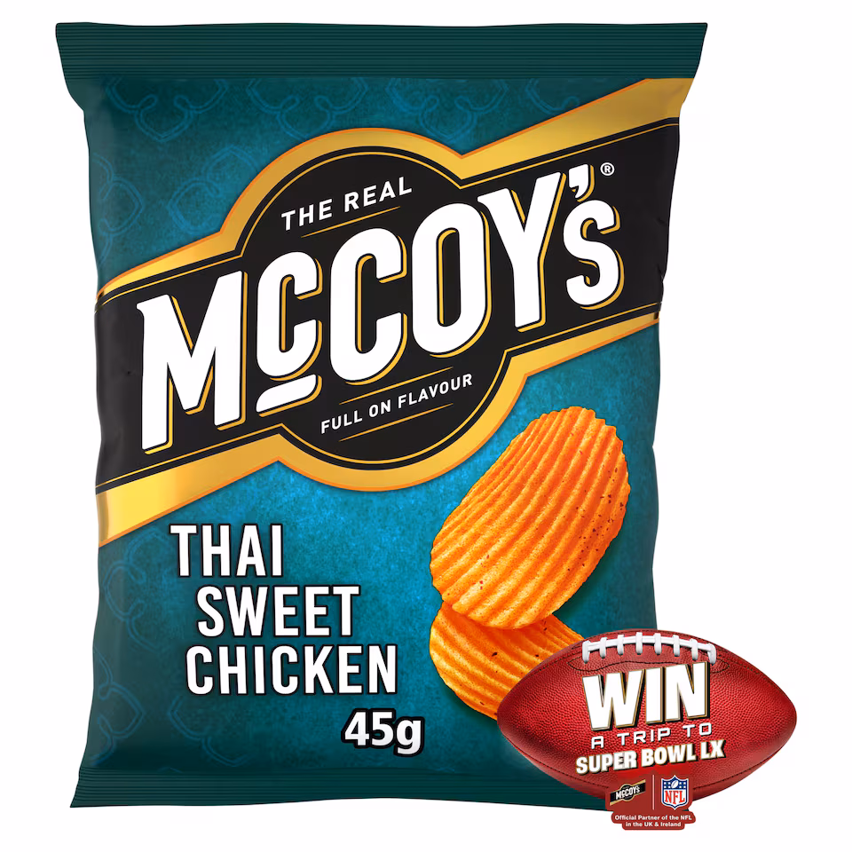 Mccoy's Thai Sweet Chicken Grab Bag Crisps 45G
