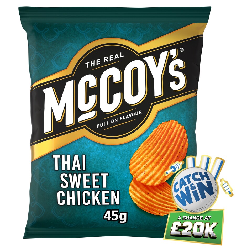 Mccoy's Thai Sweet Chicken Grab Bag Crisps 45G