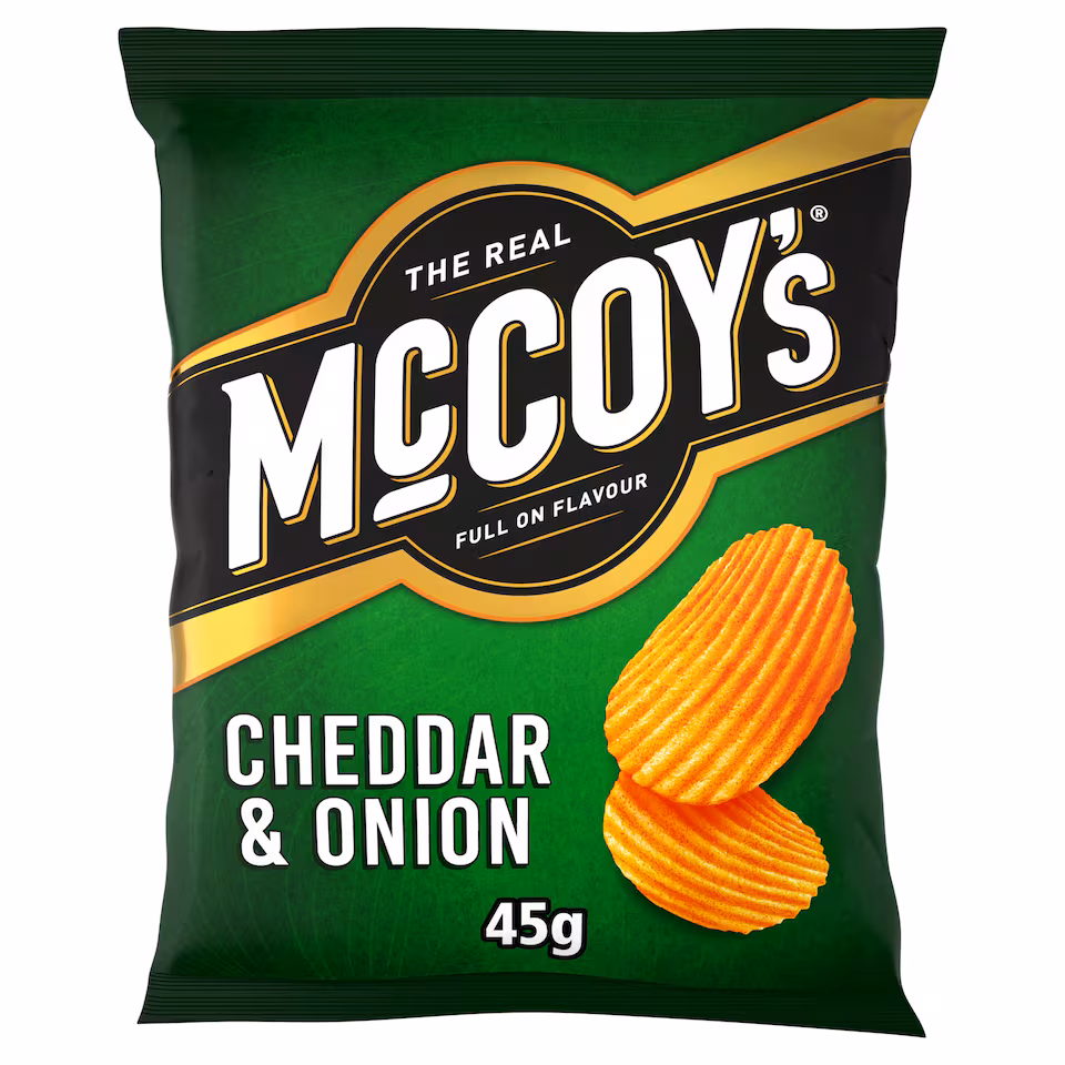 Mccoy's Cheddar & Onion Grab Bag Crisps 45G