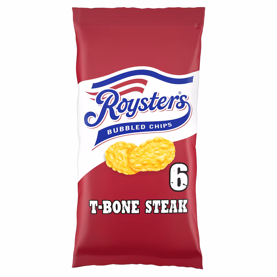 Roysters T-Bone Steak Multipack Crisps 6x21g