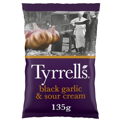 Tyrrells Black Garlic & Sour Cream Sharing Crisps