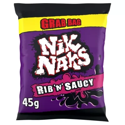 Nik Naks Rib 'N' Saucy Grab Bag Crisps 45g