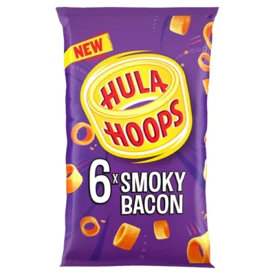Hula Hoops Smoky Bacon Multipack Crisps 6 Pack