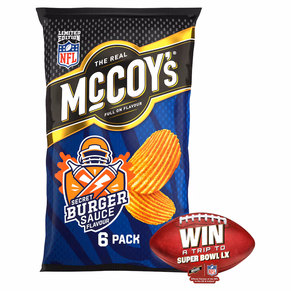 McCoy's Secret Burger Sauce Multipack Crisps 6x25g