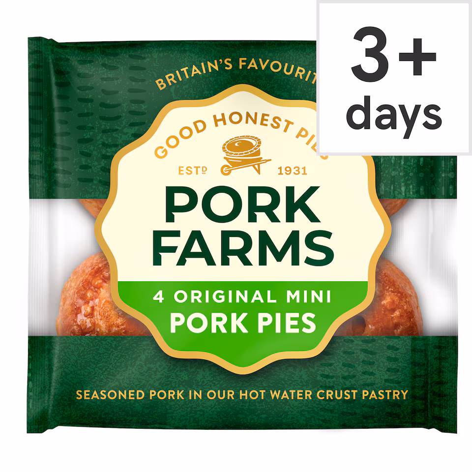 Pork Farms Original Pork Pies 4 Pack