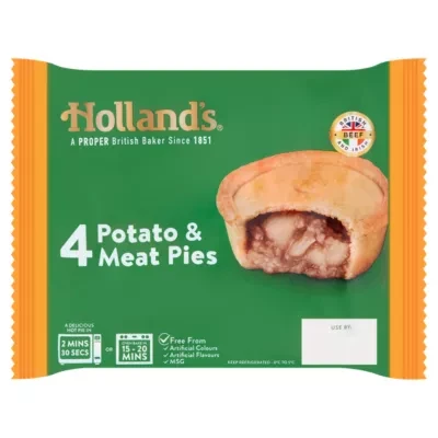 Holland's 4 Potato & Meat Pies