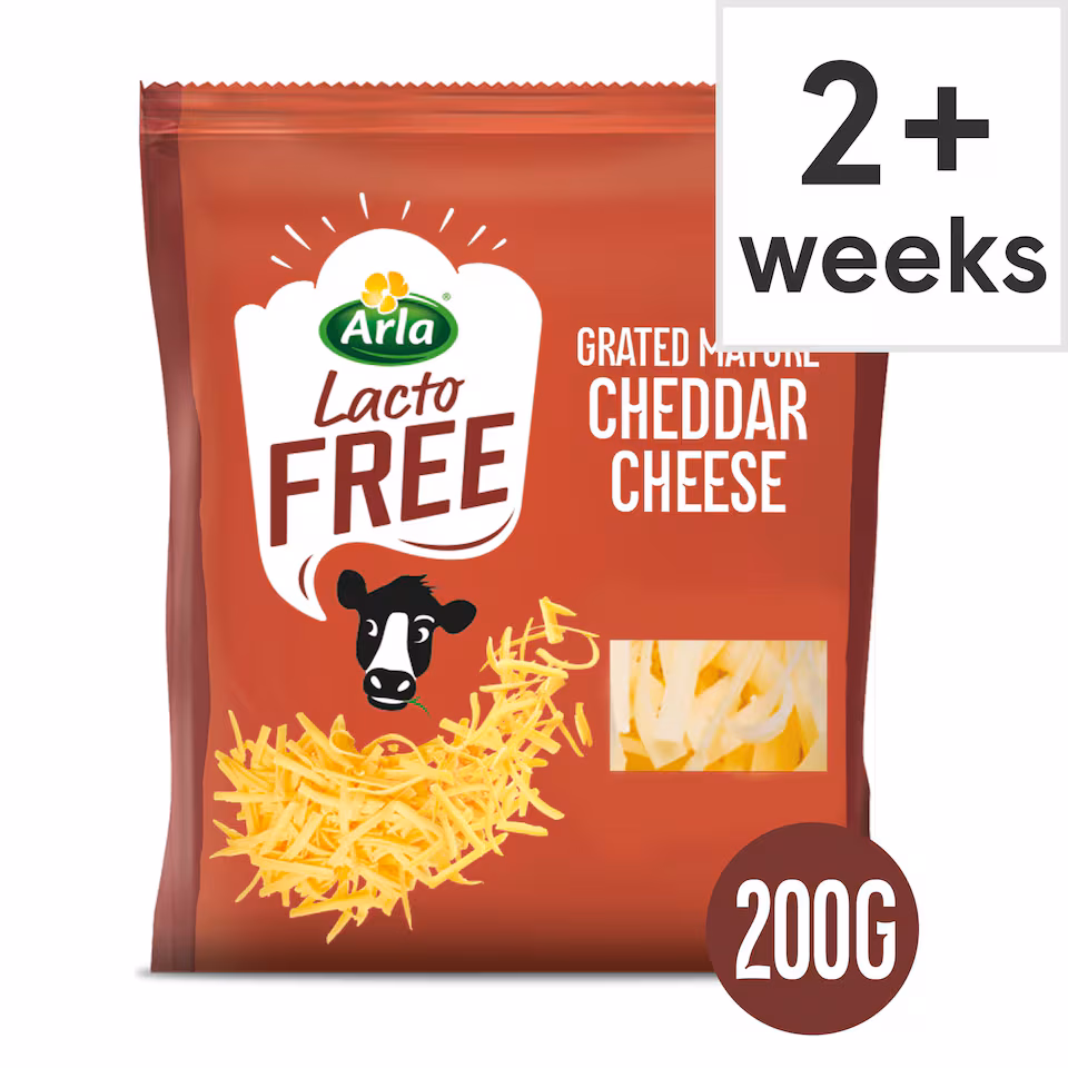 Arla Lactofree Grated Mature Cheddar Cheese 200g