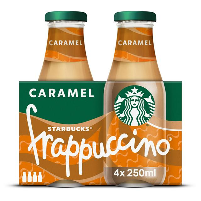 Starbucks Frappuccino Caramel Flavoured Milk Iced Coffee 4 x 250ml