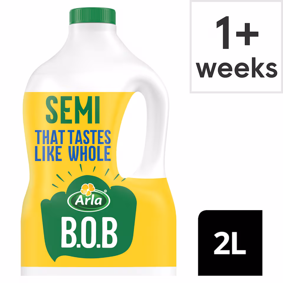 Arla BOB Semi-Skimmed Milk 2L That Tastes Like Whole