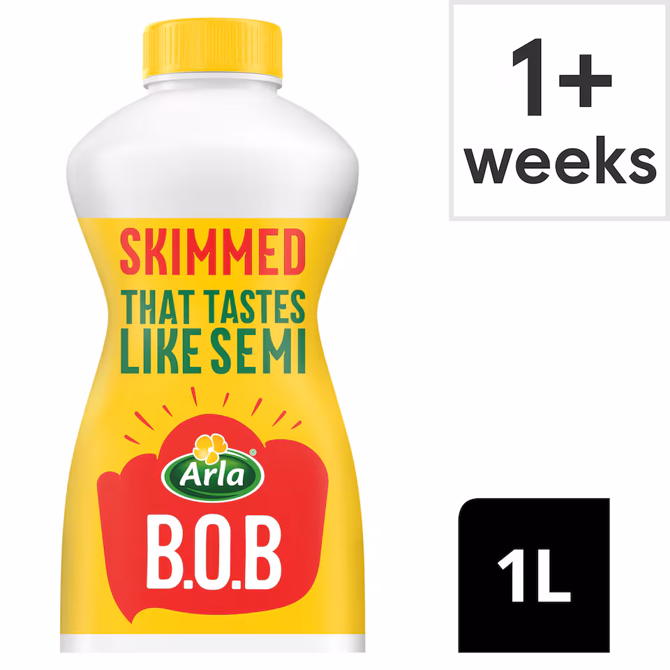 Arla BOB Skimmed Milk 1L Tastes like Semi Skimmed