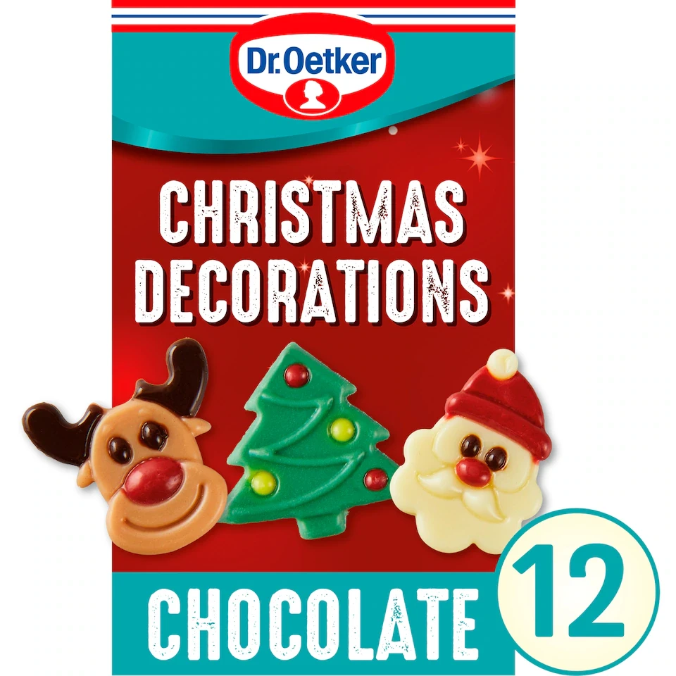 Dr. Oetker Chocolatey Christmas Decorations 14g