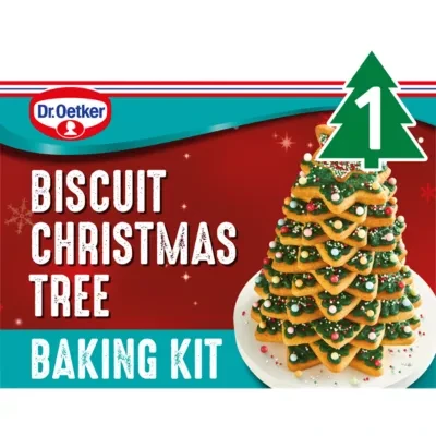 Dr. Oetker Biscuit Christmas Tree Baking & Decorating Kit 640g