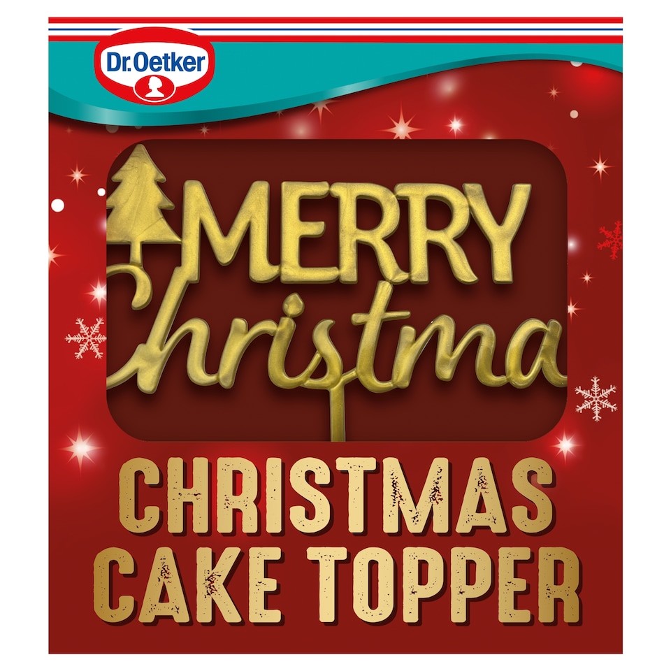 Dr. Oetker Merry Christmas Cake Topper