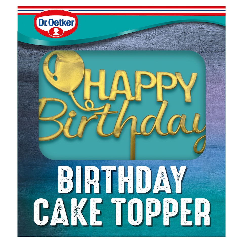 Dr. Oetker Happy Birthday Cake Topper