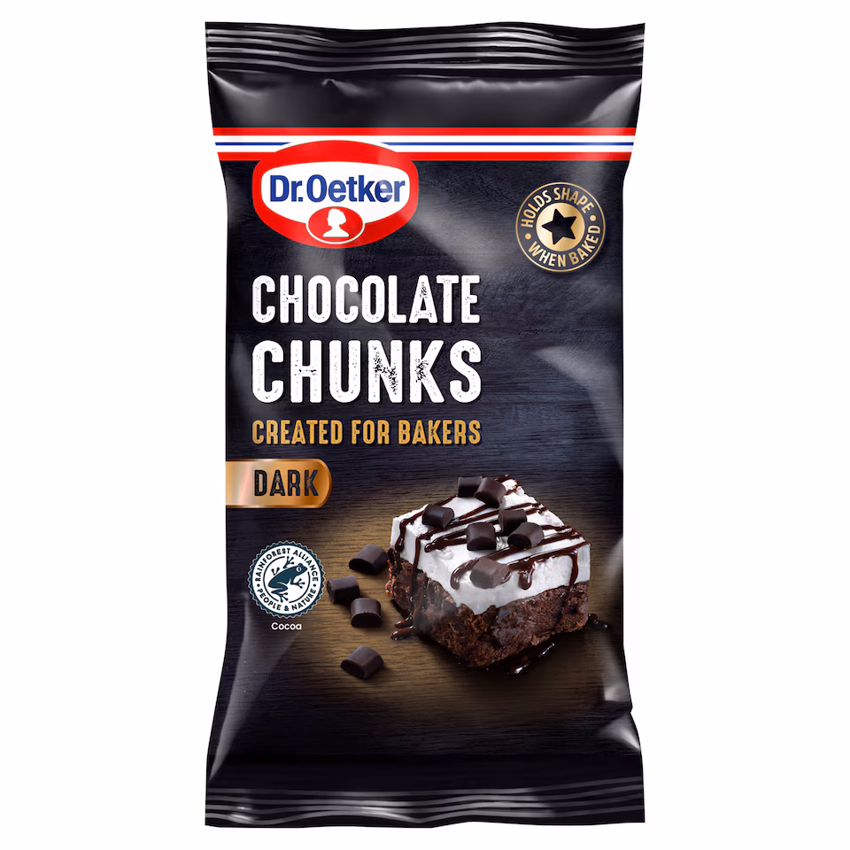 Dr. Oetker Chocolate Chunks Dark 100g