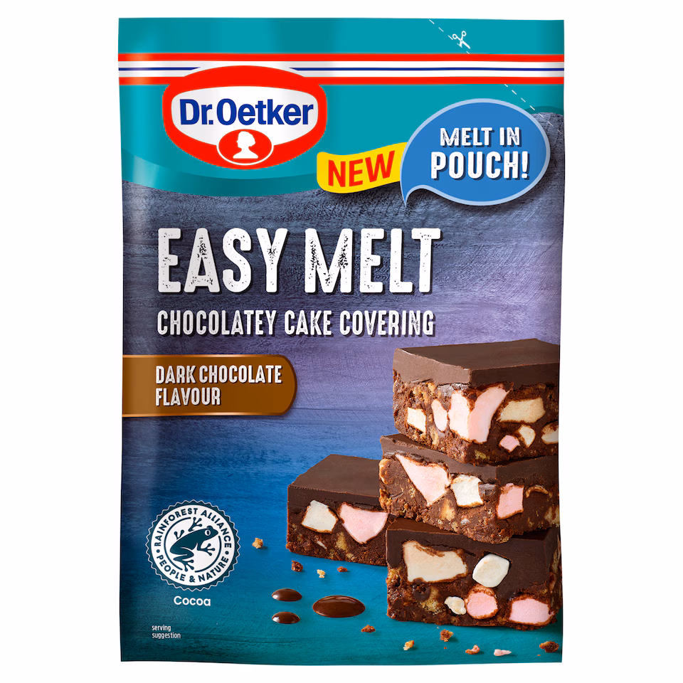 Dr. Oetker Easy Melt Chocolatey Cake Covering Dark Chocolate Flavour 150g