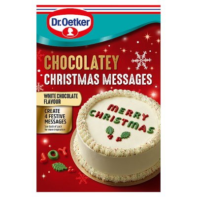 Dr Oetker Christmas Chocolate Placement Letters