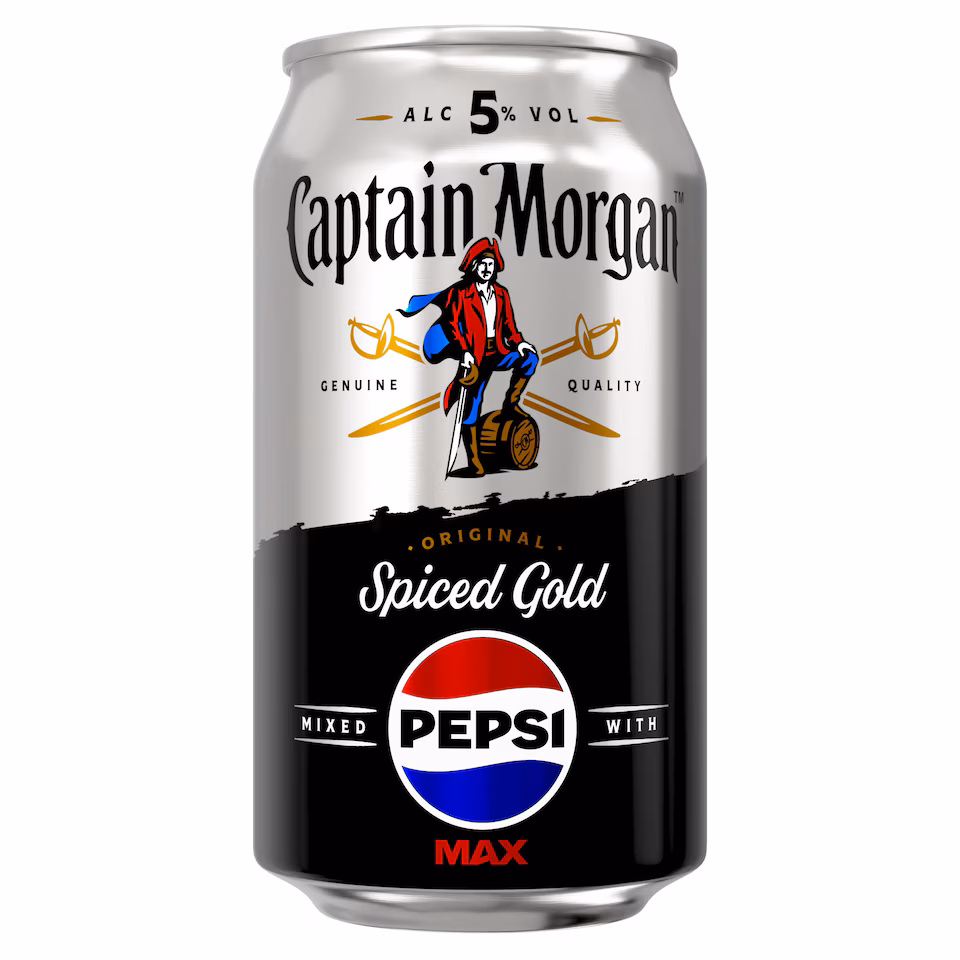 Captain Morgan Original Spiced Gold & Pepsi Max 330ML