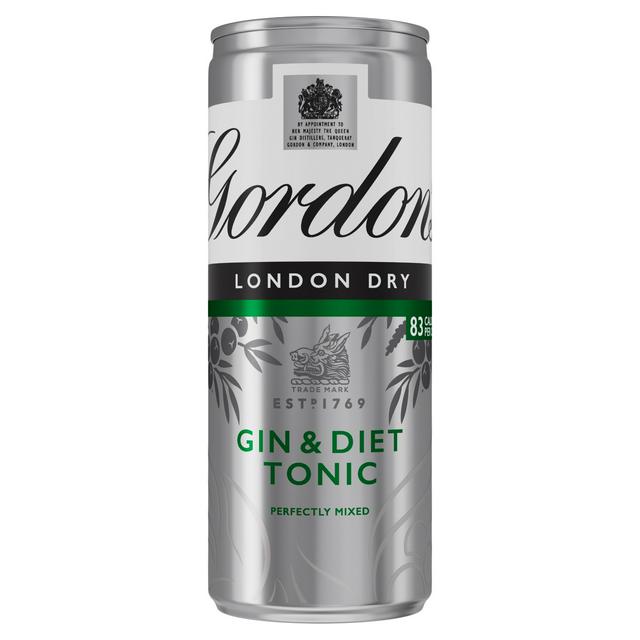 Gordon's Special Dry London Gin & Slimline Tonic Ready to Drink Can 250ml