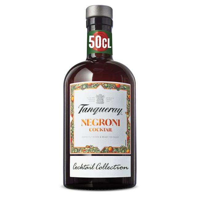 Tanqueray London Dry Gin Negroni Cocktail Drink 17.5% Vol Bottle 50cl