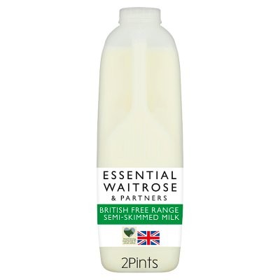 Essential British Free Range Semi-Skimmed Milk 2 Pints