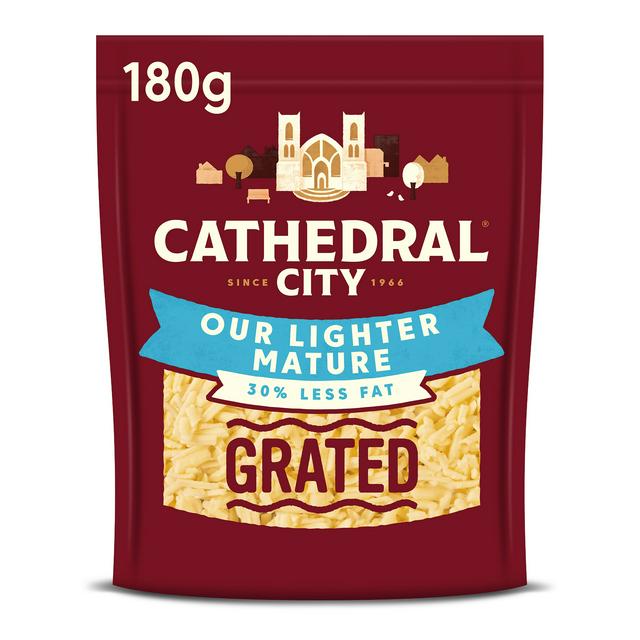 Cathedral City Grated Lighter Mature Cheddar Cheese 180g