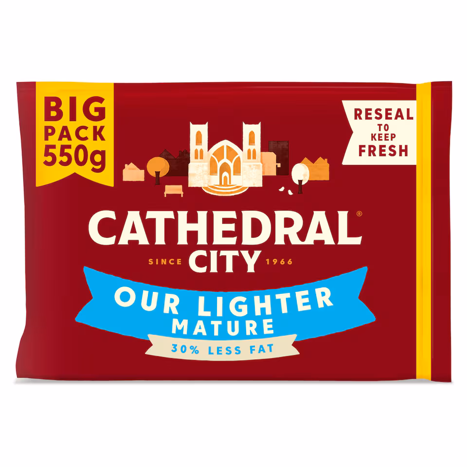 Cathedral City Mature Lighter Cheddar Cheese 550G
