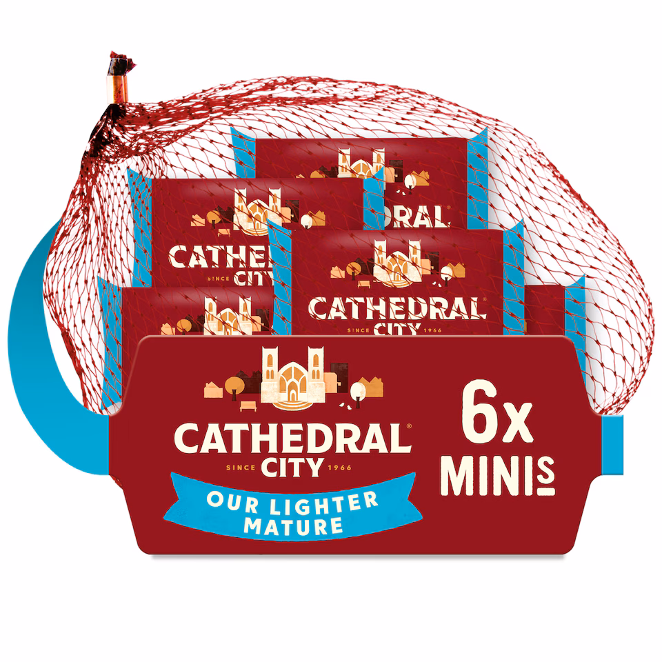 Cathedral City Lighter Mature Cheddar Cheese Minis 6 x 20g