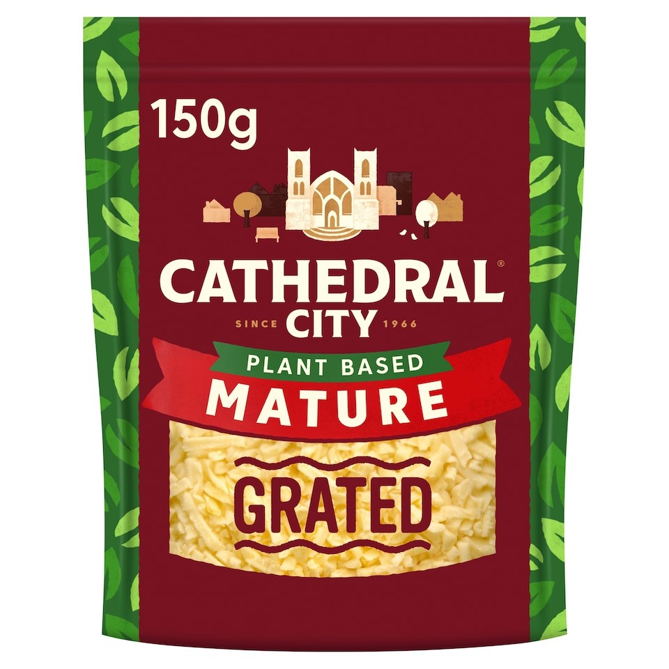 Cathedral City Plant Based Mature Cheddar Cheese Flavour Vegan Grated 150g