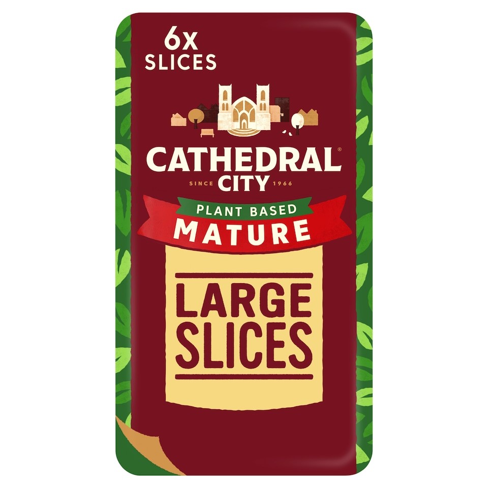 Cathedral City Plant Based Mature Cheddar Cheese Flavour Vegan Slices 150g