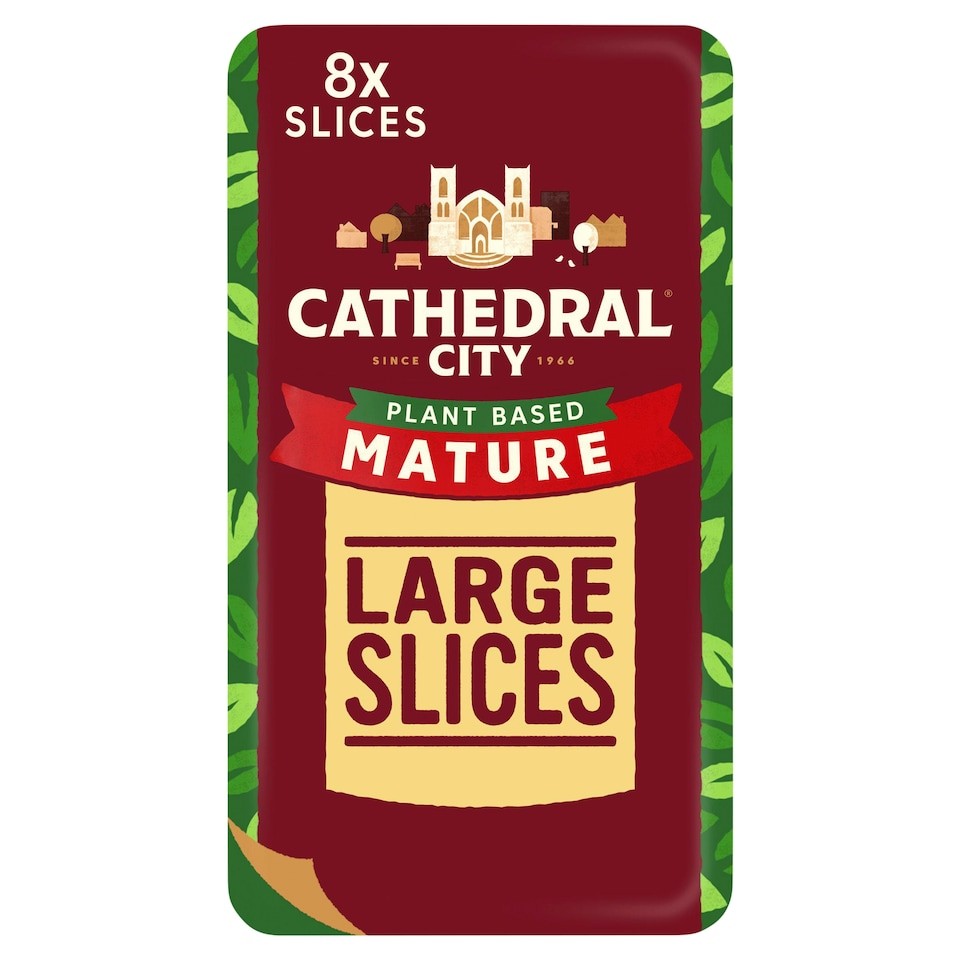 Cathedral City Plant Based Mature Cheddar Cheese Flavour Vegan Slices 150g