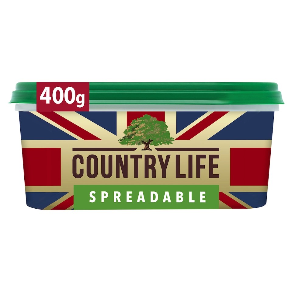Country Life Spreadable butter blended with British rapeseed oil 400g