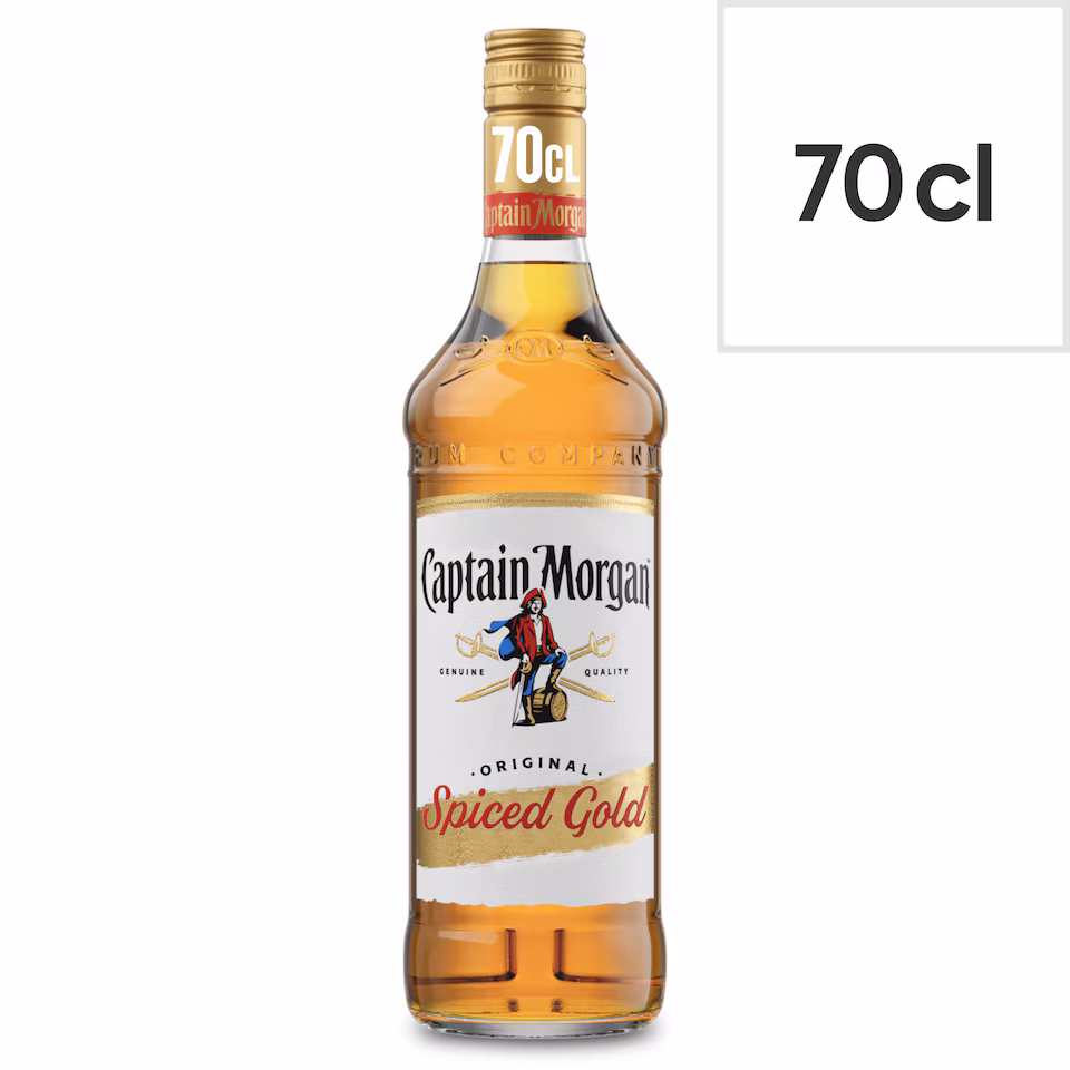 Captain Morgan Original Spiced Gold Rum Based Spirit Bottle 35% 70Cl