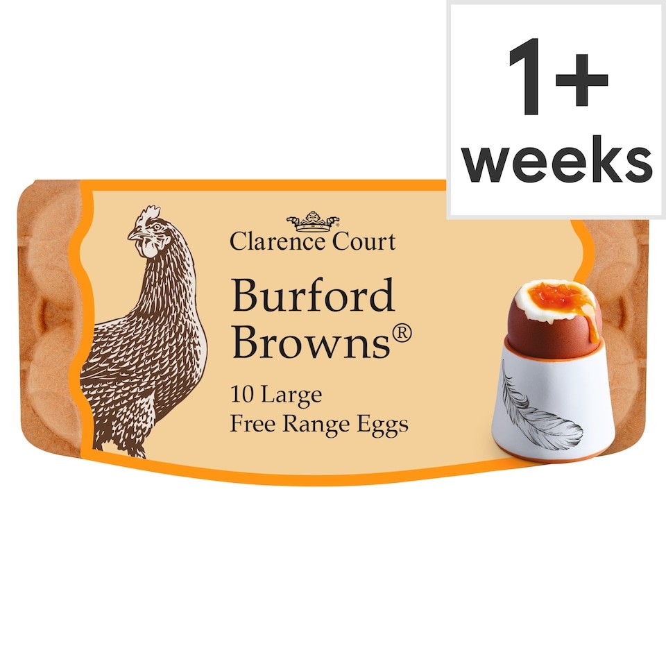 Clarence Court Burford Brown 10 Large Free Range Eggs