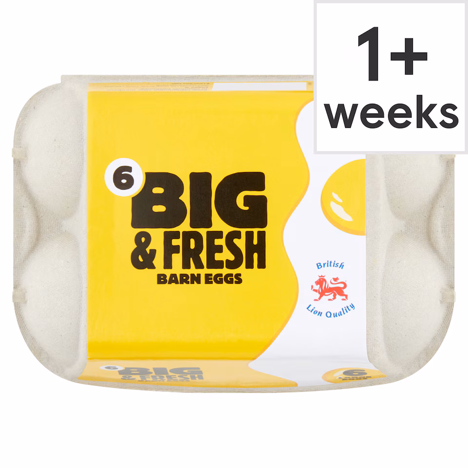 Big & Fresh Barn Eggs 6 Large