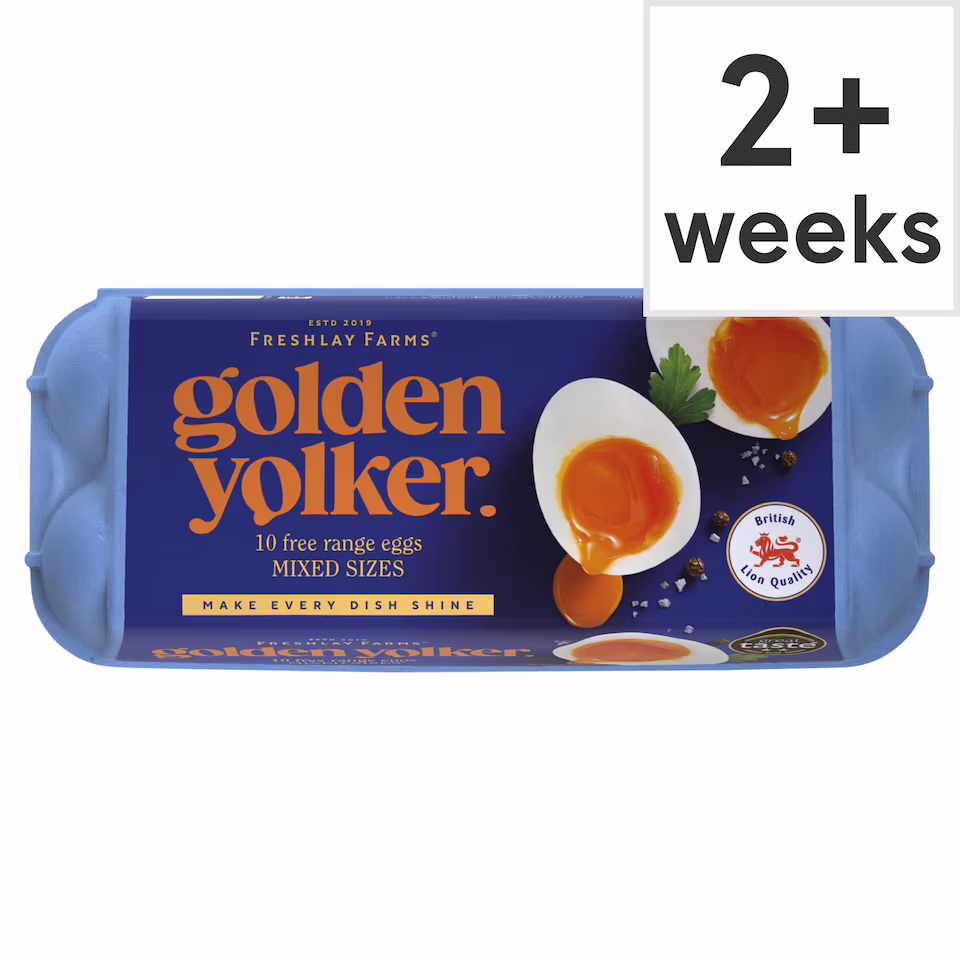 Freshlay Golden Yolks Free Range Eggs 10 Pack 540G