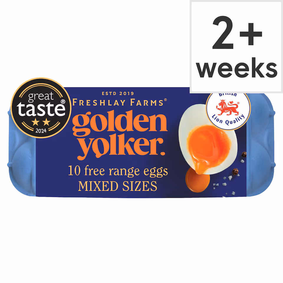 Freshlay Golden Yolks Free Range Eggs 10 Pack 540G