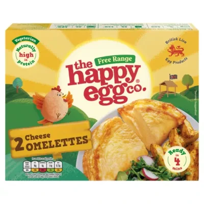 The Happy Egg Co Free Range 2 Cheese Omelettes 200g